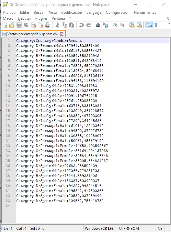 Exportaci n A Formato CSV Interactive Chaos