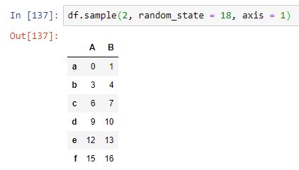 Selección aleatoria de elementos de dataframes