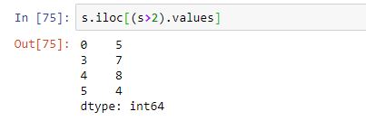 Uso de arrays booleanos con el método loc