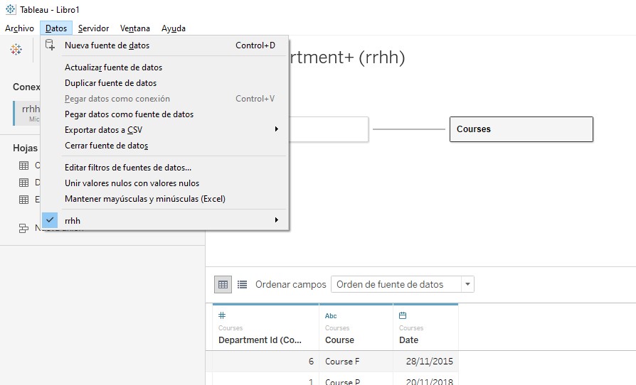 Herramientas de gestión de fuentes de datos