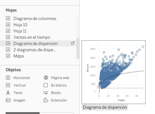 Previsualización del contenido de una hoja de trabajo