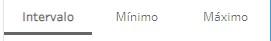 Modos del filtro por intervalo de valores