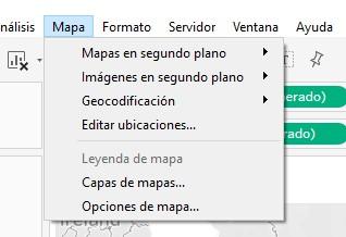 Submenú Mapa