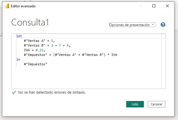 Nombres de variables