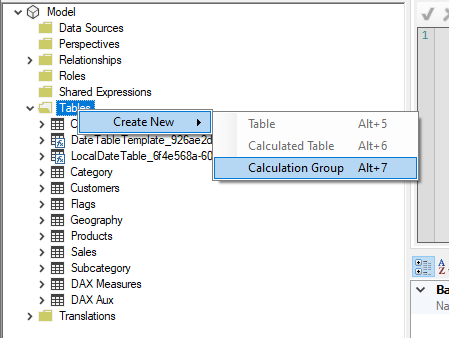 Creación de grupos calculados