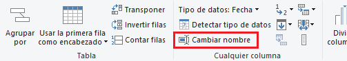 Cambiar nombre
