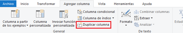 Duplicar columna