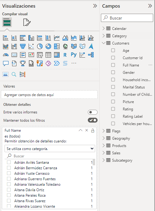 Configuración de la página de destino